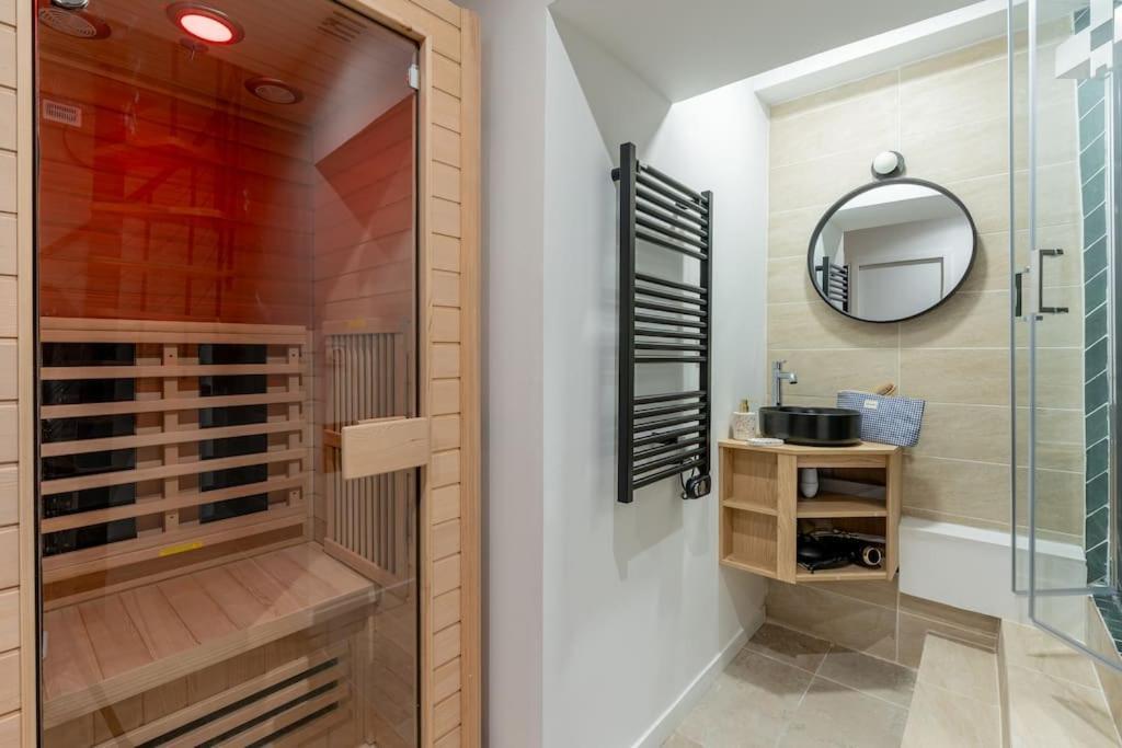 Appartement Magnifique Et Relaxant Avec Sauna Paris Exterior foto